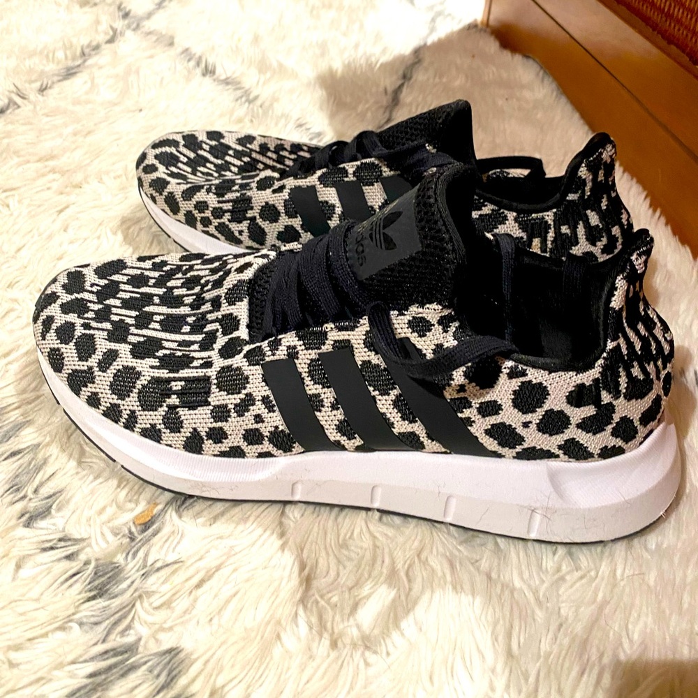 Adidas leopard print sneakers size 10